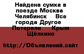 Найдена сумка в поезде Москва -Челябинск. - Все города Другое » Потеряли   . Крым,Щёлкино